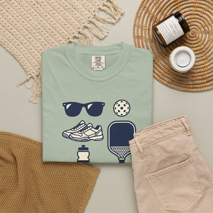 Pickleball Essentials Icon Tee Minimalist Pickler Sport Unisex Graphic Shirt