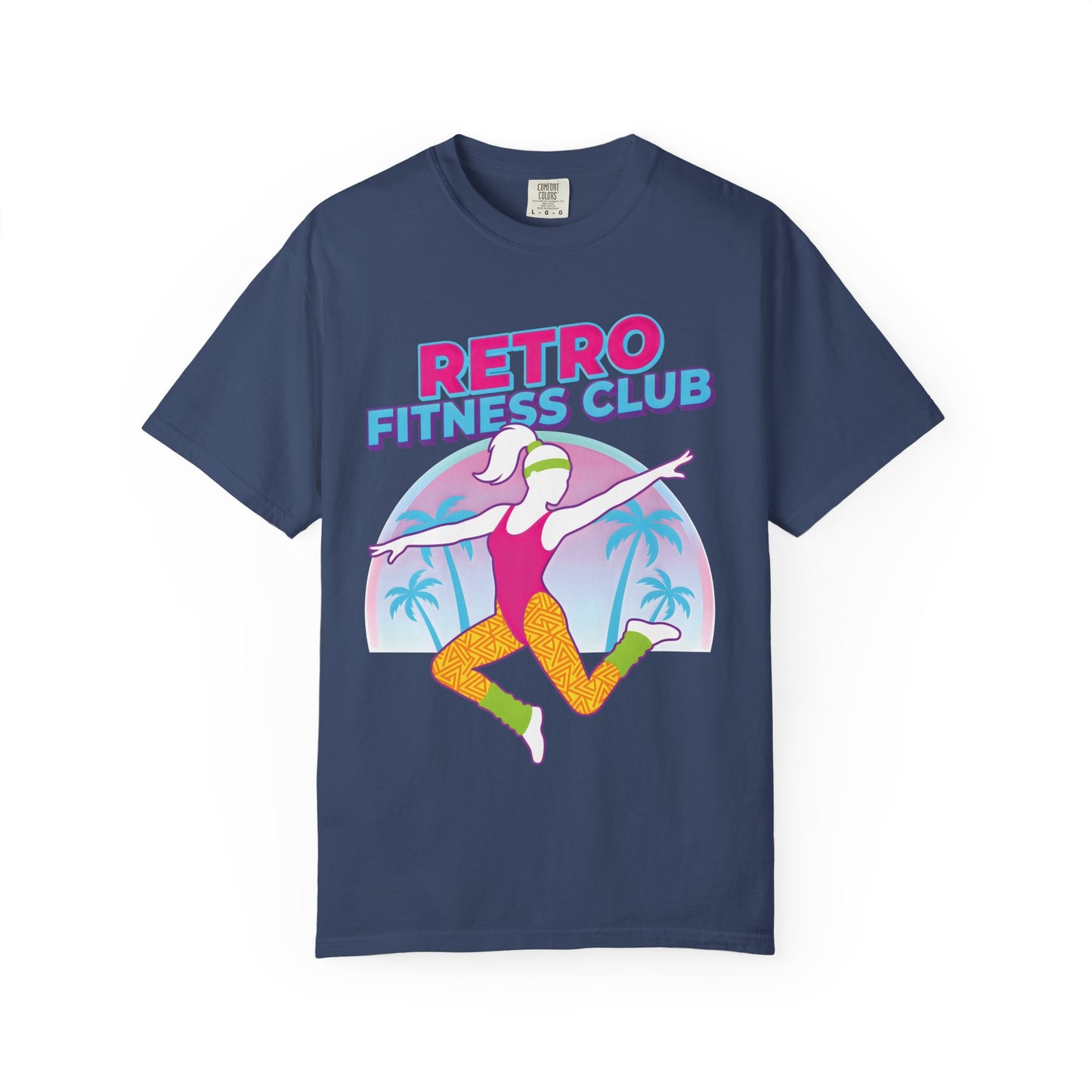 Retro Fitness Club 80s Aerobics Graphic Tee | Vintage Gym Shirt Women