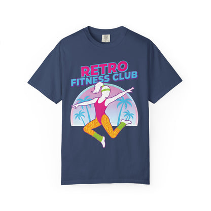 Retro Fitness Club 80s Aerobics Graphic Tee | Vintage Gym Shirt Women