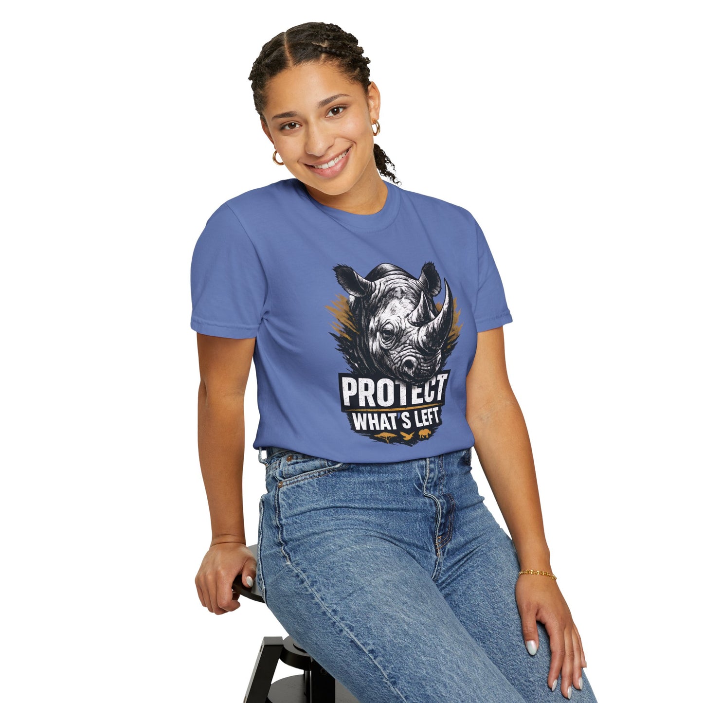 Black Rhino Conservation Tee | Protect What's Left | Endangered Species Shirt | Unisex