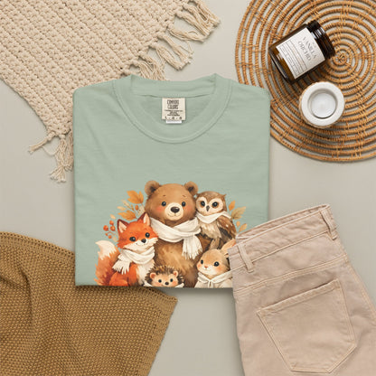 Woodland Friends Watercolor Tee | Forest Animal Gift Shirt | Wildlife Art | Nature Lover
