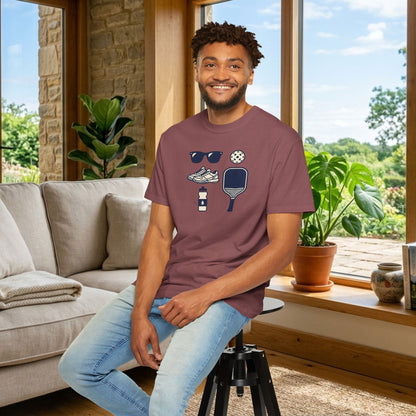 Pickleball Essentials Icon Tee Minimalist Pickler Sport Unisex Graphic Shirt
