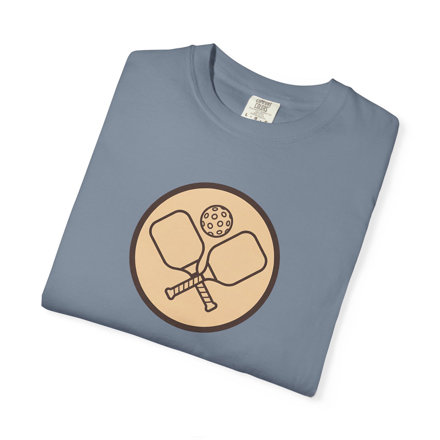 Vintage Pickleball Badge Tee Pickler Crest Minimalist Unisex Shirt