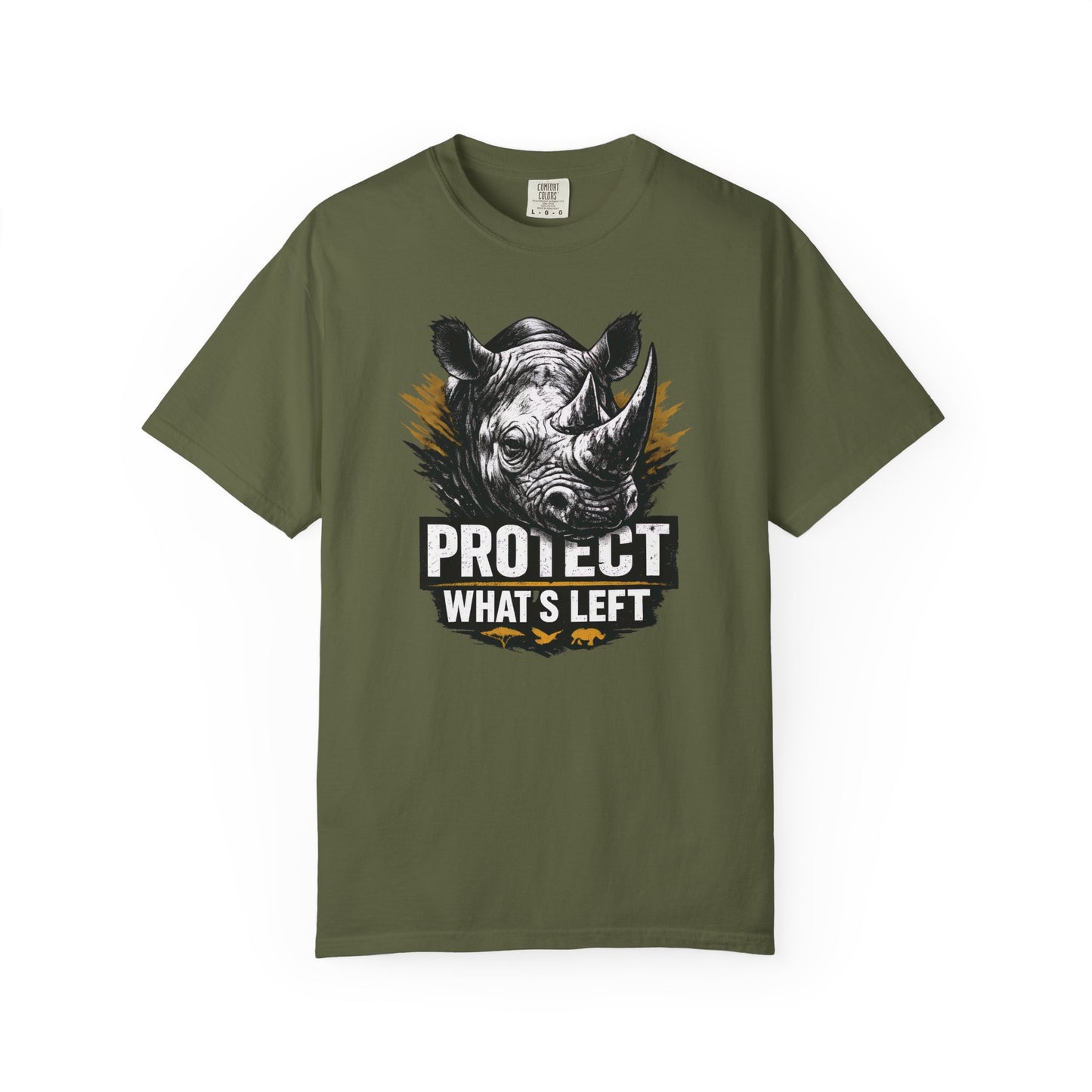 Black Rhino Conservation Tee | Protect What's Left | Endangered Species Shirt | Unisex