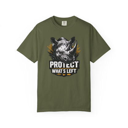 Black Rhino Conservation Tee | Protect What's Left | Endangered Species Shirt | Unisex