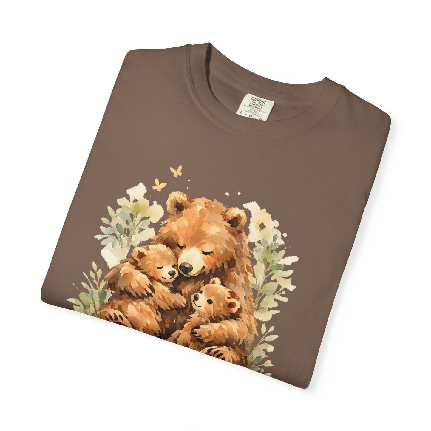 Mother Bear and Cubs Watercolor Tee | Wildlife Art Shirt | Mother Nature Gift | Unisex