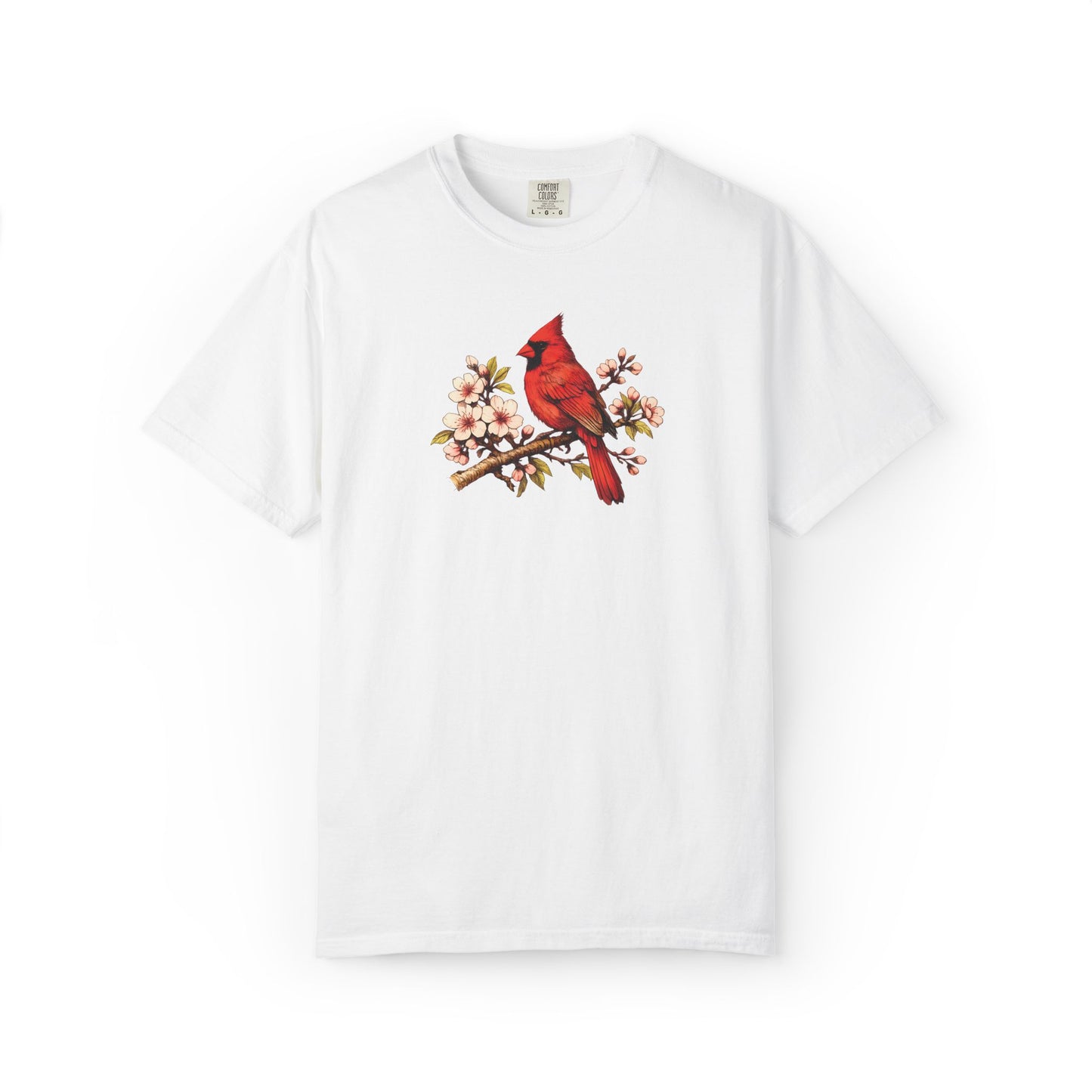 Cardinal Botanical Tee | Vintage Bird Art Shirt | Bird Watcher Gift