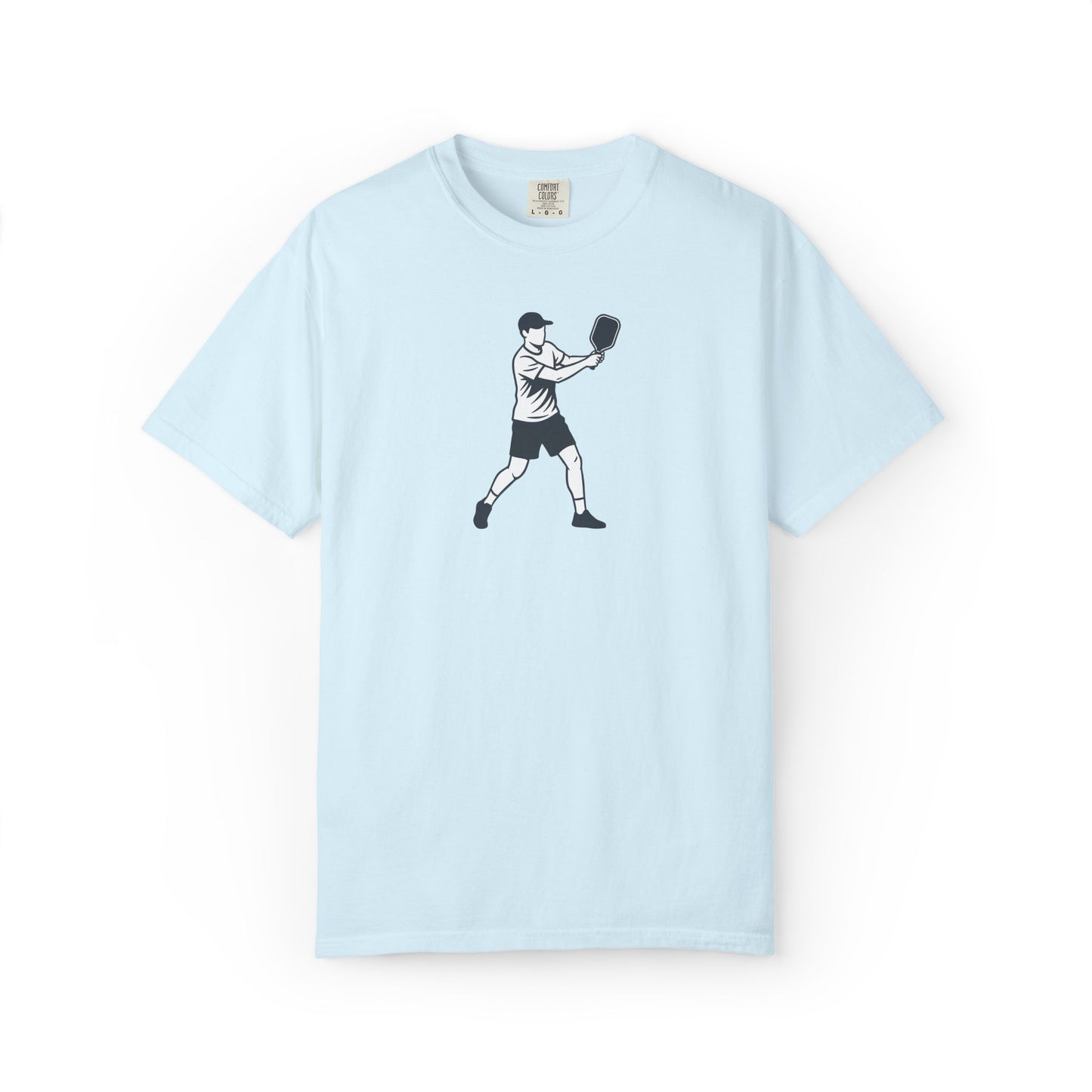 Pickleball Player Silhouette Tee Pickler Minimalist Men's Graphic Shirt