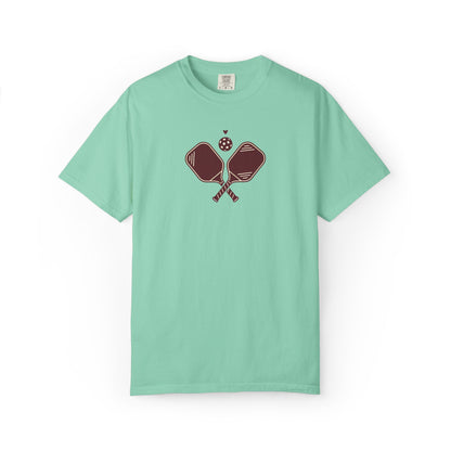Pickleball Heart Icon Tee Pickler Love Minimalist Graphic Unisex Shirt