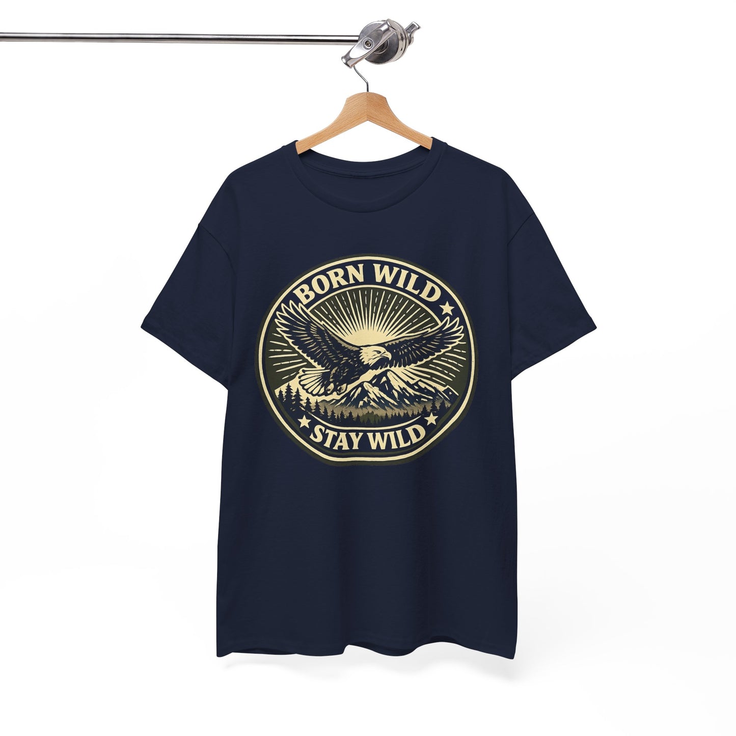 Eagle Ranger Patch Graphic Tee | Mid-Century Outdoor Shirt | Born Wild Stay Wild Unisex