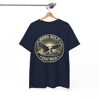 Eagle Ranger Patch Graphic Tee | Mid-Century Outdoor Shirt | Born Wild Stay Wild Unisex
