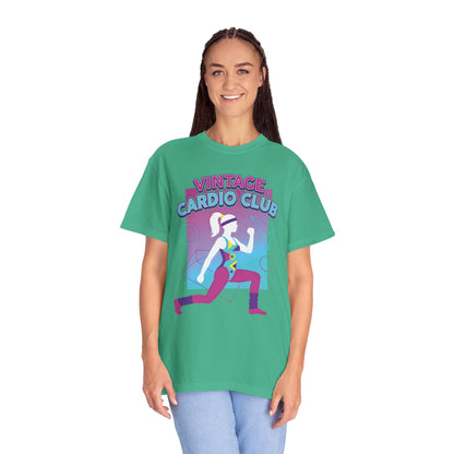 Vintage Cardio Club Retro 80s Lunge Graphic Tee | Workout Shirt Women