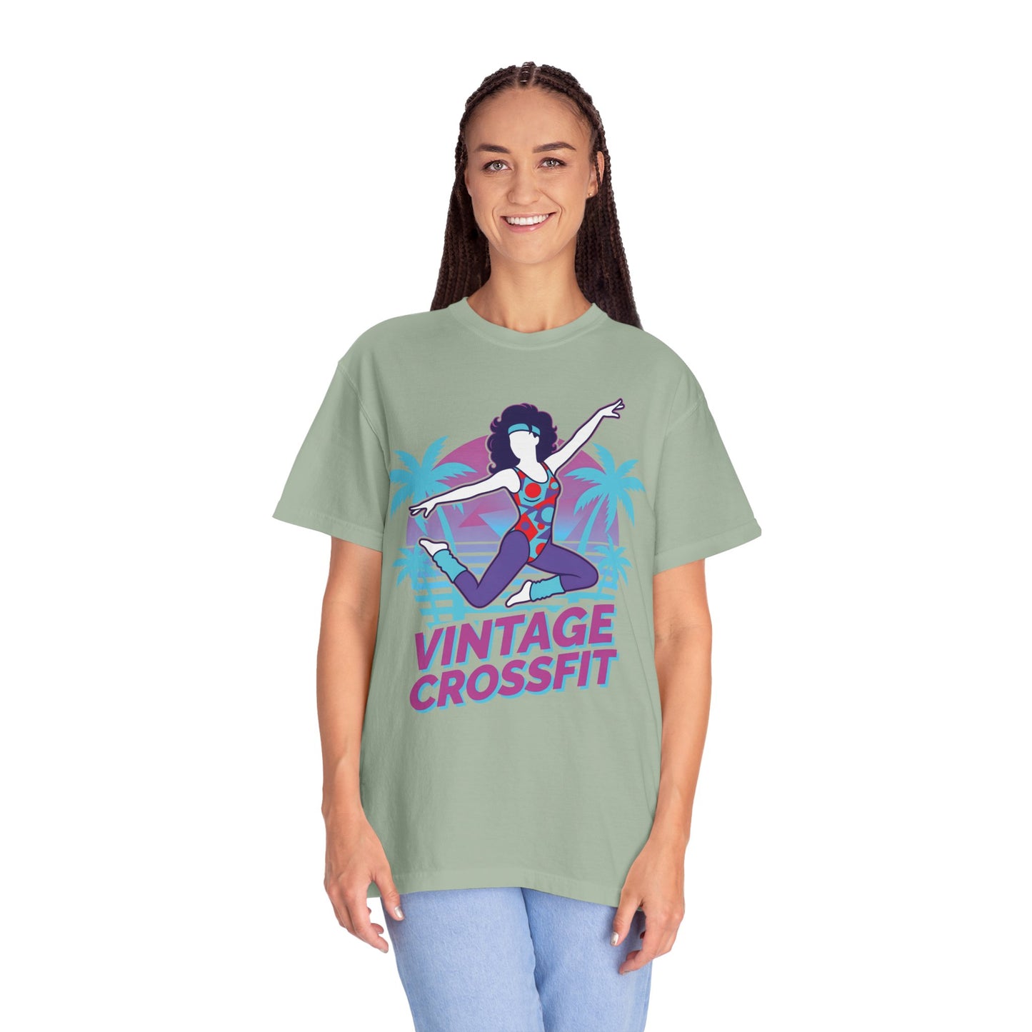 Vintage Crossfit Retro 80s Aerobics Graphic Tee | Gym Shirt Women
