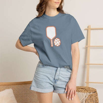 Pickleball Paddle And Ball Icon Tee Minimalist Pickler Unisex T-Shirt