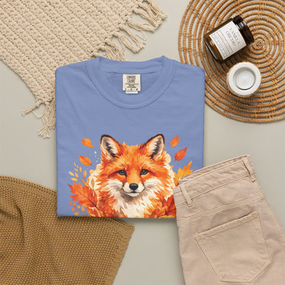 Watercolor Fox Graphic Tee | Autumn Wildlife Art Shirt | Nature Lover Gift | Unisex