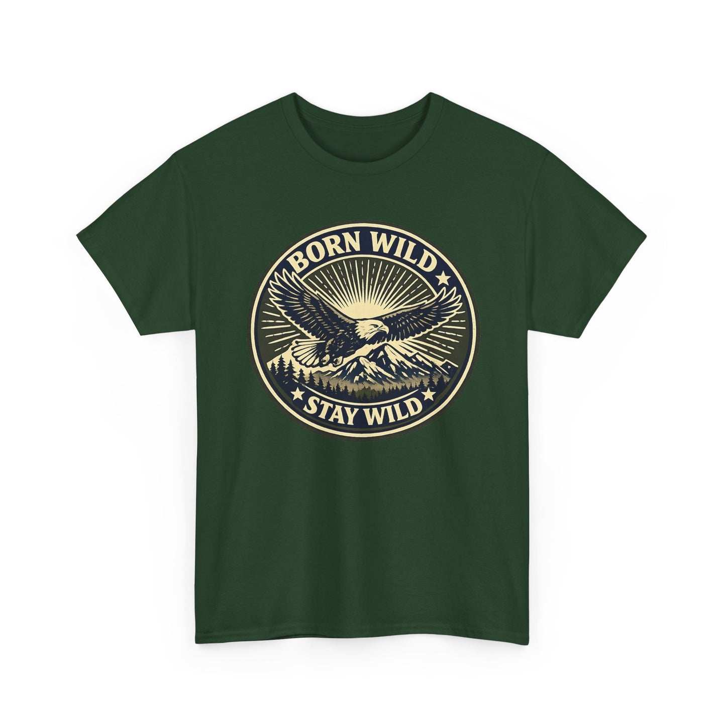 Eagle Ranger Patch Graphic Tee | Mid-Century Outdoor Shirt | Born Wild Stay Wild Unisex