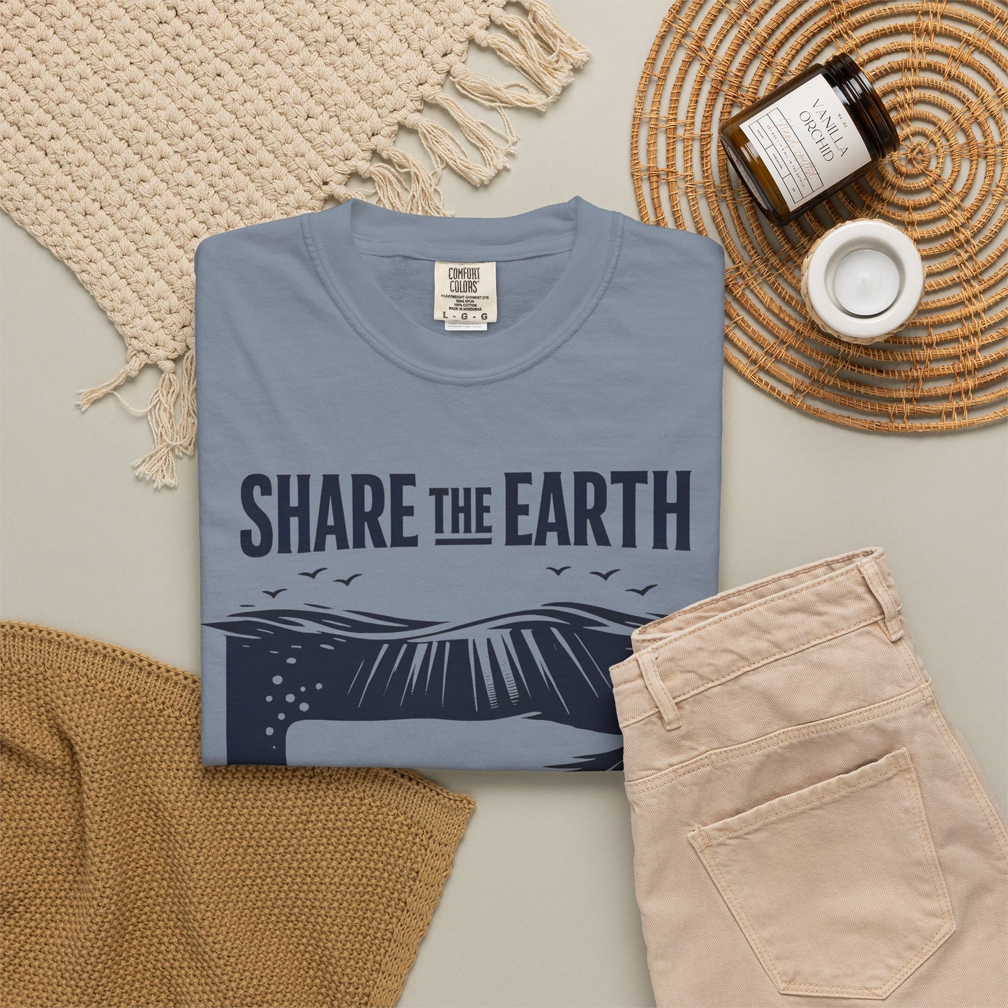 Whale Conservation Tee | Share the Earth Graphic Shirt | Ocean Wildlife Gift | Unisex