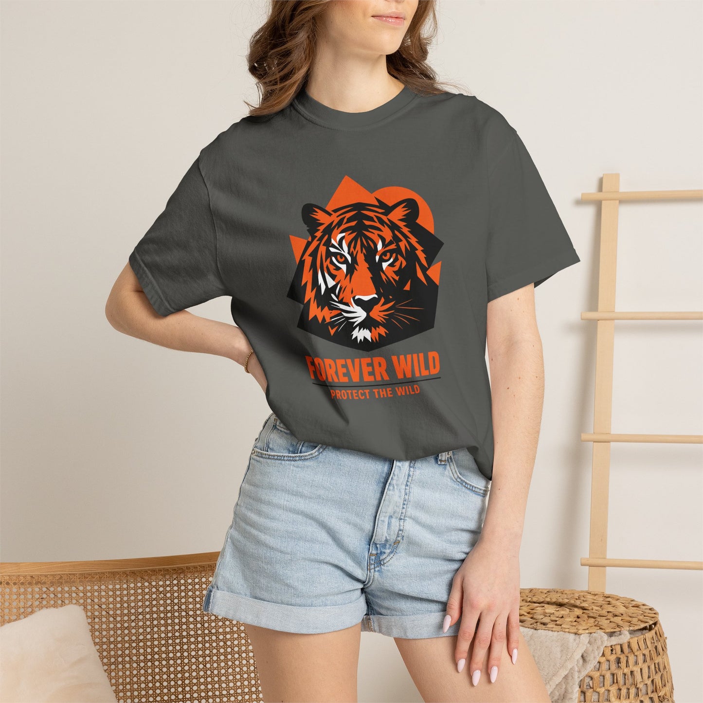 Tiger Forever Wild Conservation Tee | Protect the Wild Shirt | Endangered Animal Gift