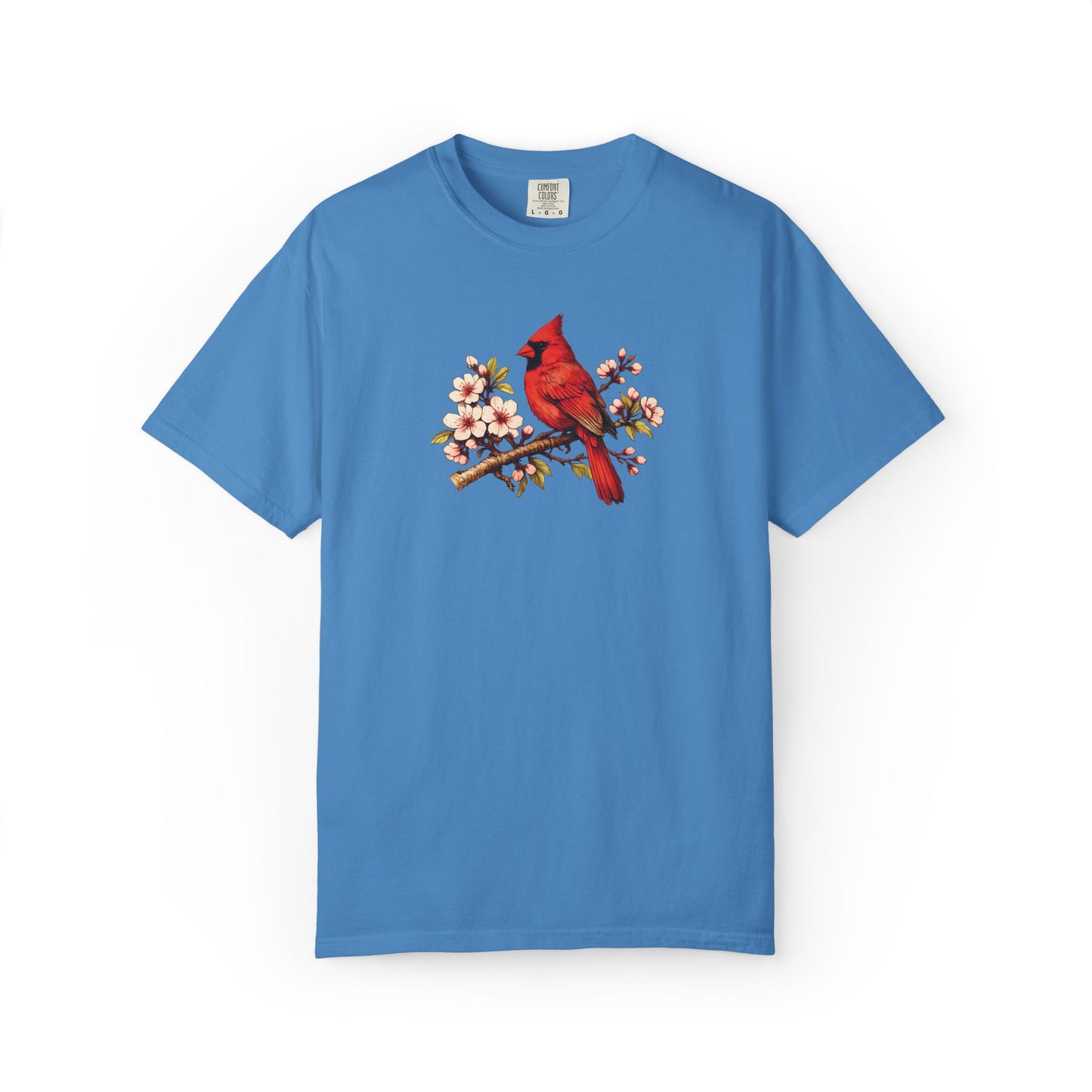 Cardinal Botanical Tee | Vintage Bird Art Shirt | Bird Watcher Gift