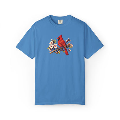 Cardinal Botanical Tee | Vintage Bird Art Shirt | Bird Watcher Gift