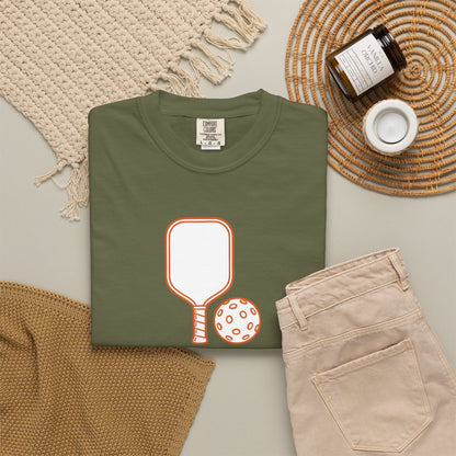 Pickleball Paddle And Ball Icon Tee Minimalist Pickler Unisex T-Shirt