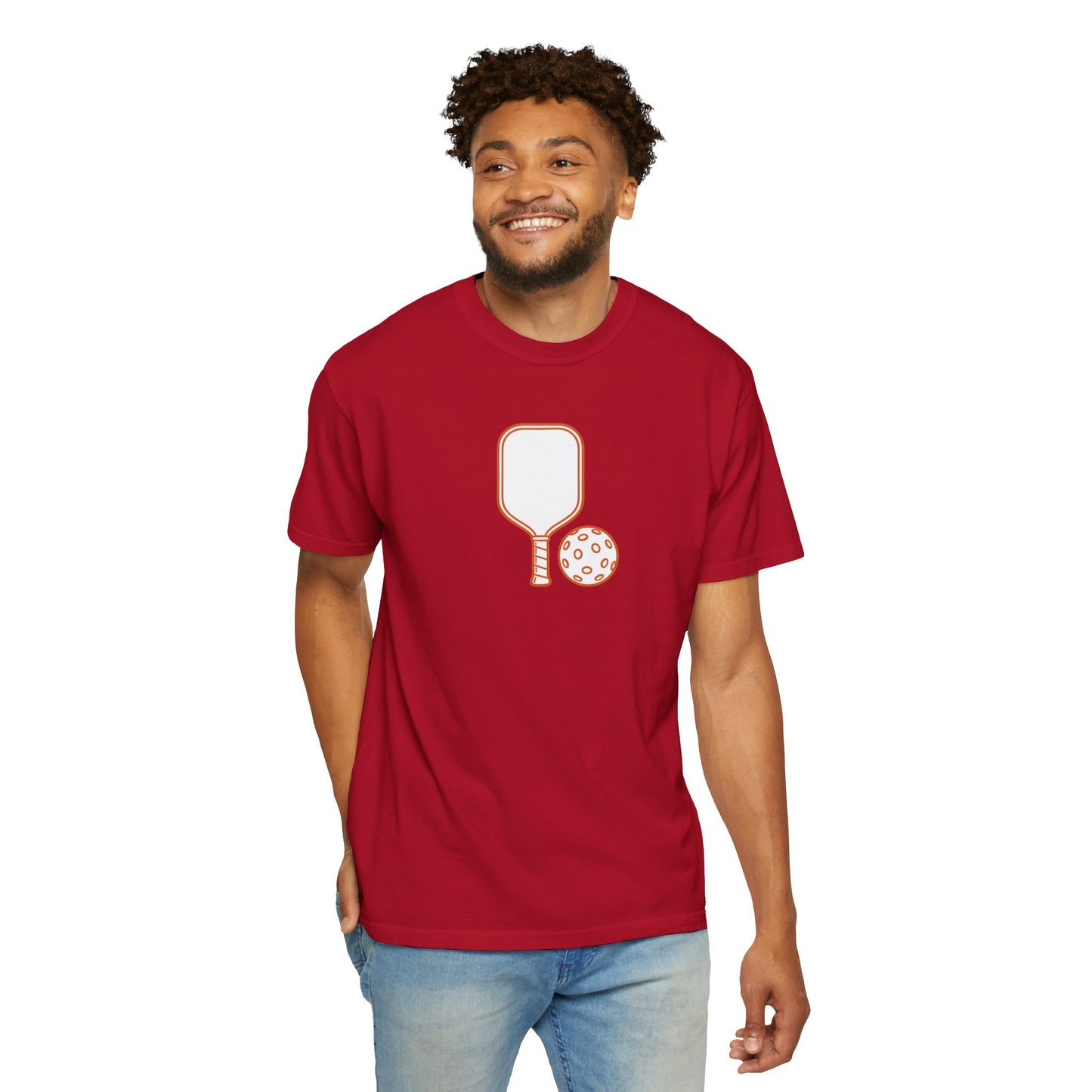 Pickleball Paddle And Ball Icon Tee Minimalist Pickler Unisex T-Shirt