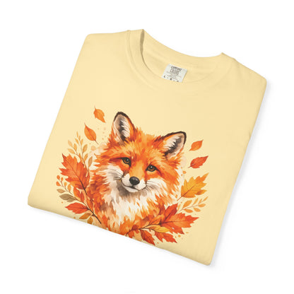 Watercolor Fox Graphic Tee | Autumn Wildlife Art Shirt | Nature Lover Gift | Unisex