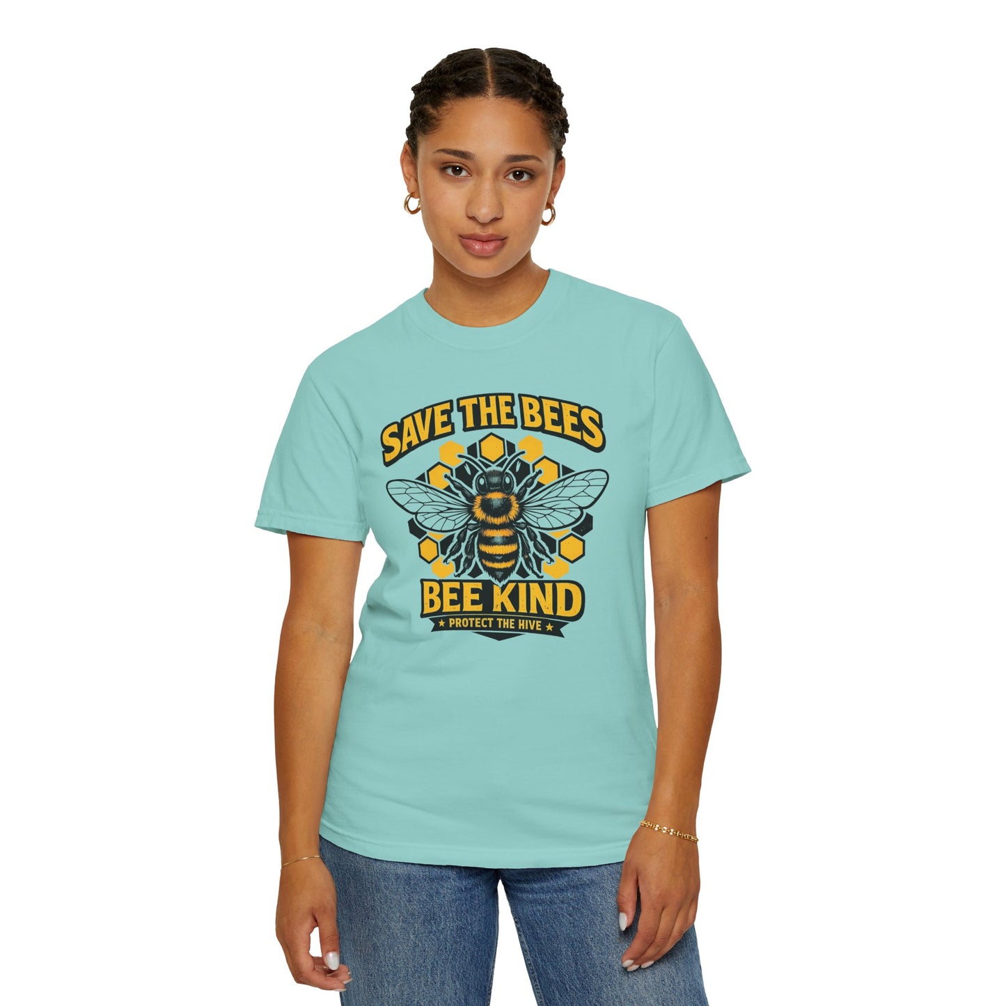Save the Bees Graphic Tee | Bee Kind Conservation Shirt | Earth Day Gift | Nature Tee