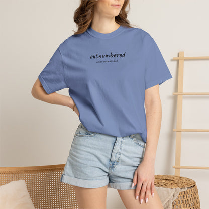 Outnumbered Mom Shirt | Funny Mom Tee | Mother's Day Gift | Mom of Boys T-Shirt