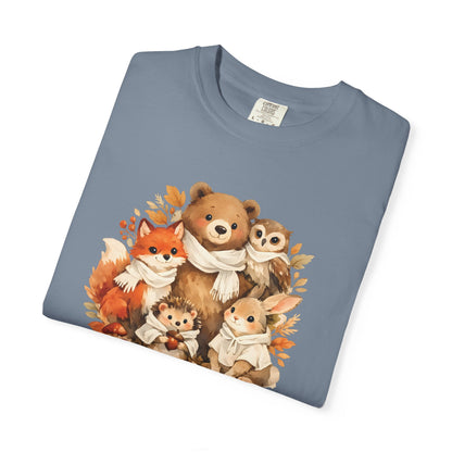 Woodland Friends Watercolor Tee | Forest Animal Gift Shirt | Wildlife Art | Nature Lover