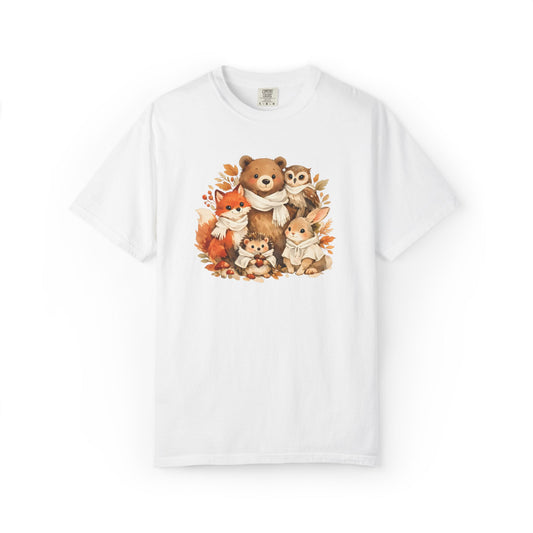 Woodland Friends Watercolor Tee | Forest Animal Gift Shirt | Wildlife Art | Nature Lover