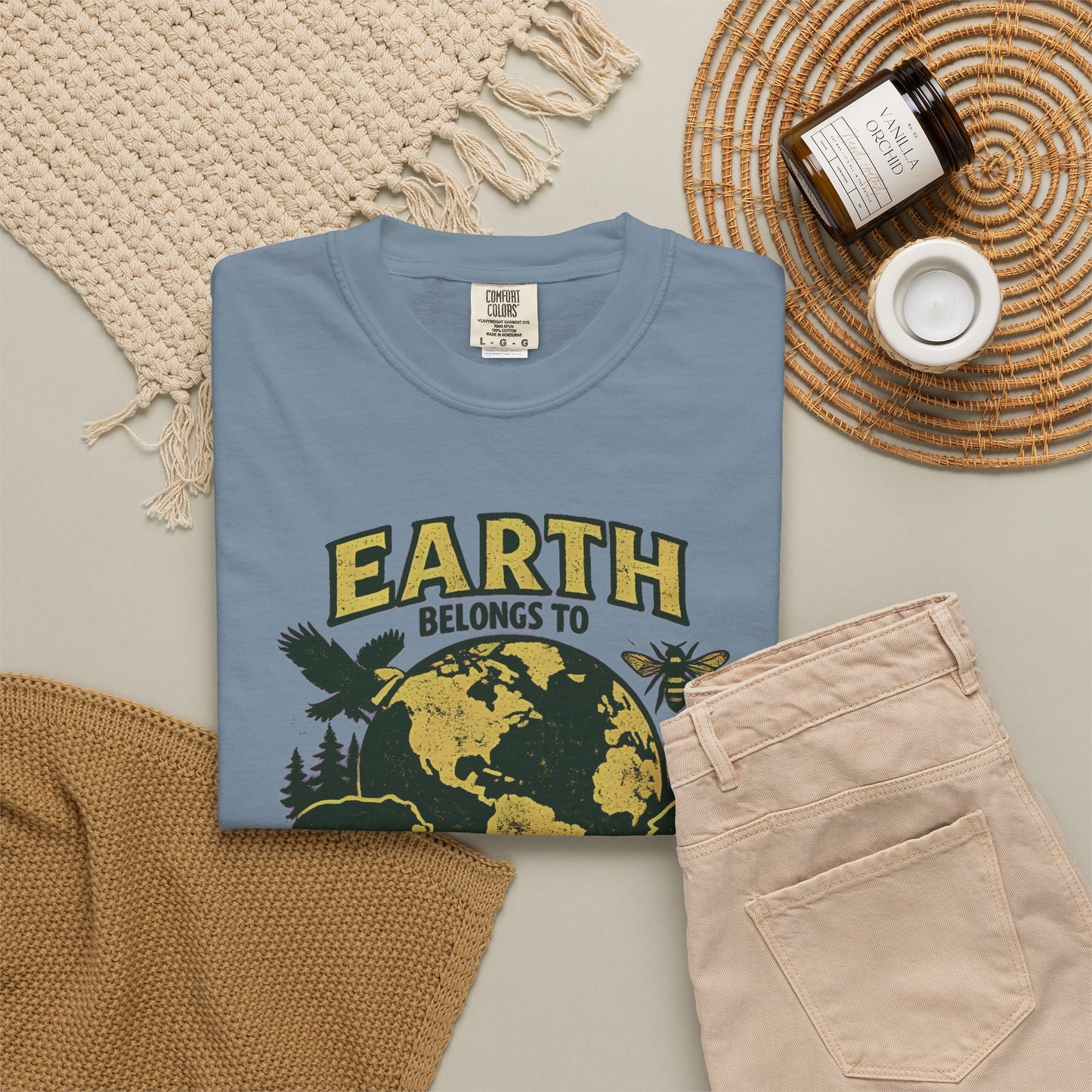 Earth Belongs to Everyone Earth Day Tee | Conservation Art Shirt | Wildlife Gift