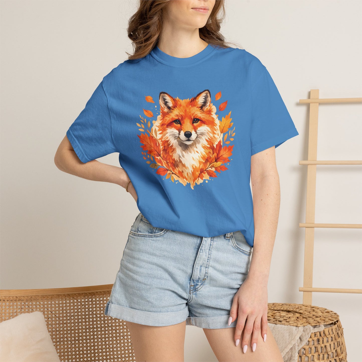 Watercolor Fox Graphic Tee | Autumn Wildlife Art Shirt | Nature Lover Gift | Unisex