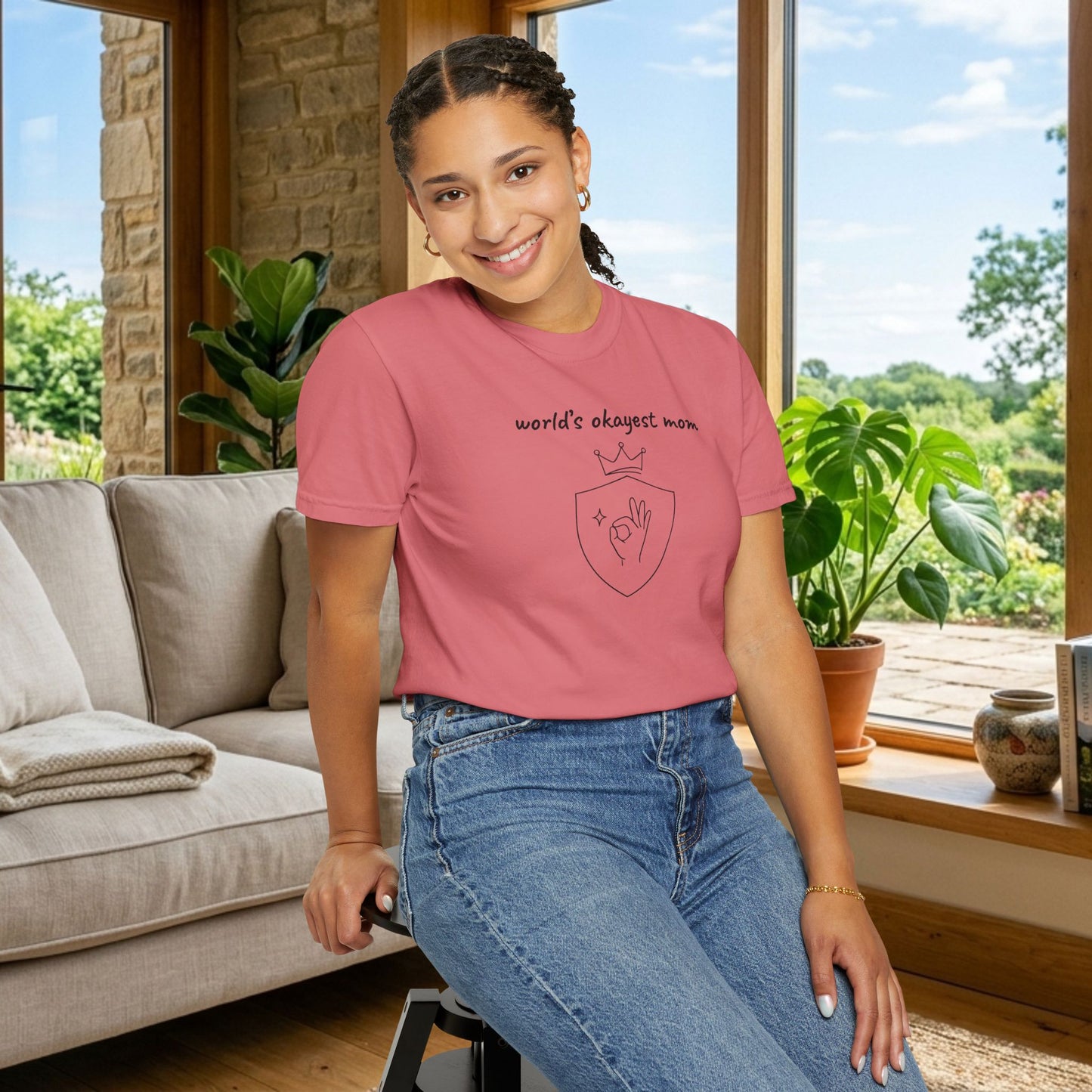 World's Okayest Mom Shirt | Funny Mom Gift | Mother's Day Tee | Mom Humor Shirt