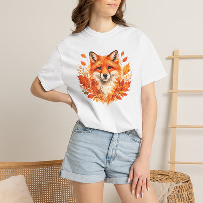 Watercolor Fox Graphic Tee | Autumn Wildlife Art Shirt | Nature Lover Gift | Unisex