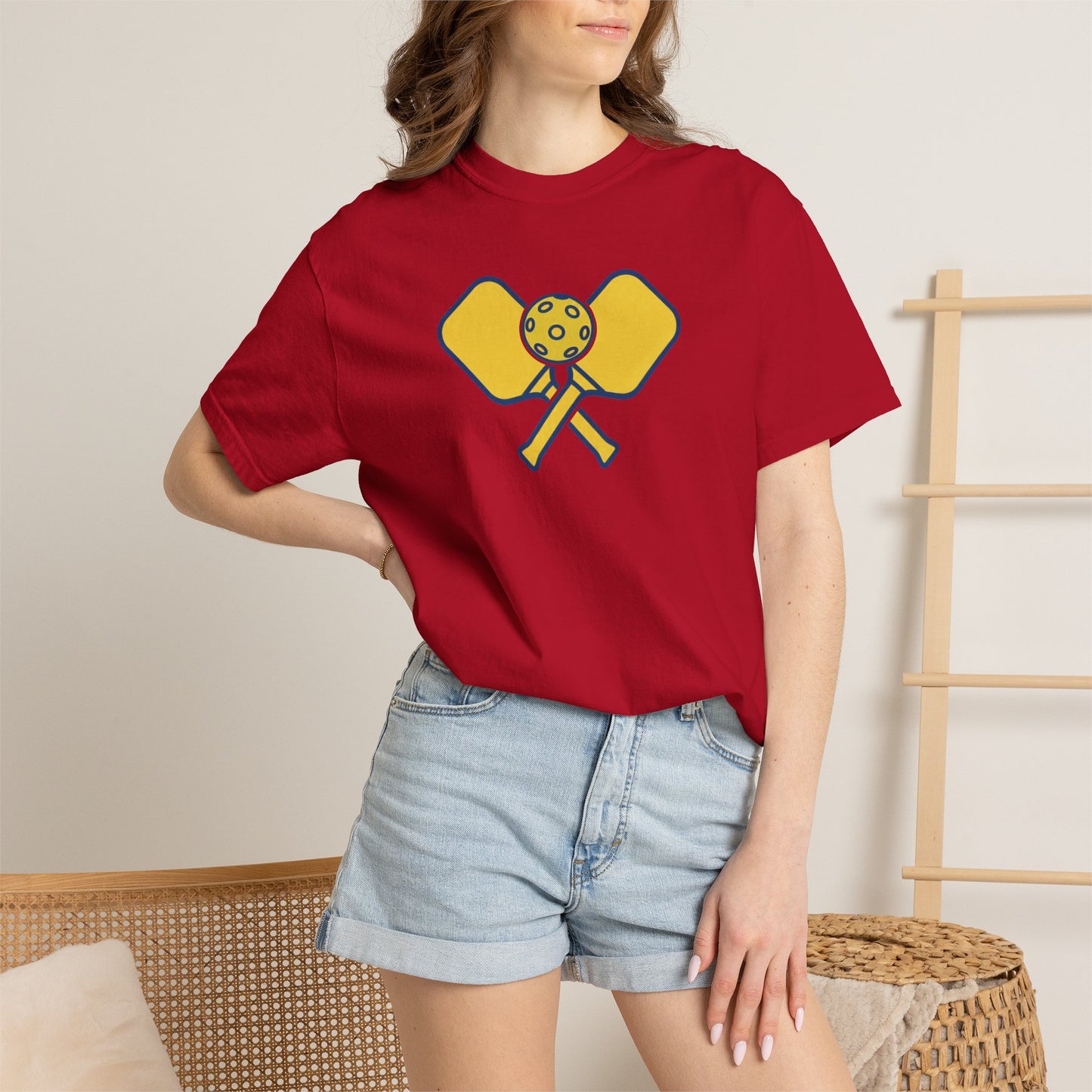 Pickleball Crossed Paddles Tee Pickler Minimalist Graphic Unisex Shirt