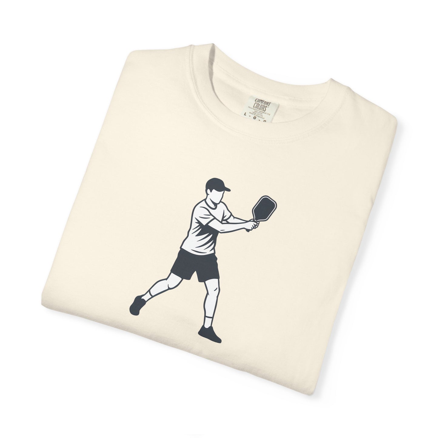 Pickleball Player Silhouette Tee Pickler Minimalist Men's Graphic Shirt