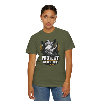 Black Rhino Conservation Tee | Protect What's Left | Endangered Species Shirt | Unisex