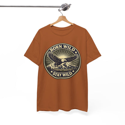 Eagle Ranger Patch Graphic Tee | Mid-Century Outdoor Shirt | Born Wild Stay Wild Unisex