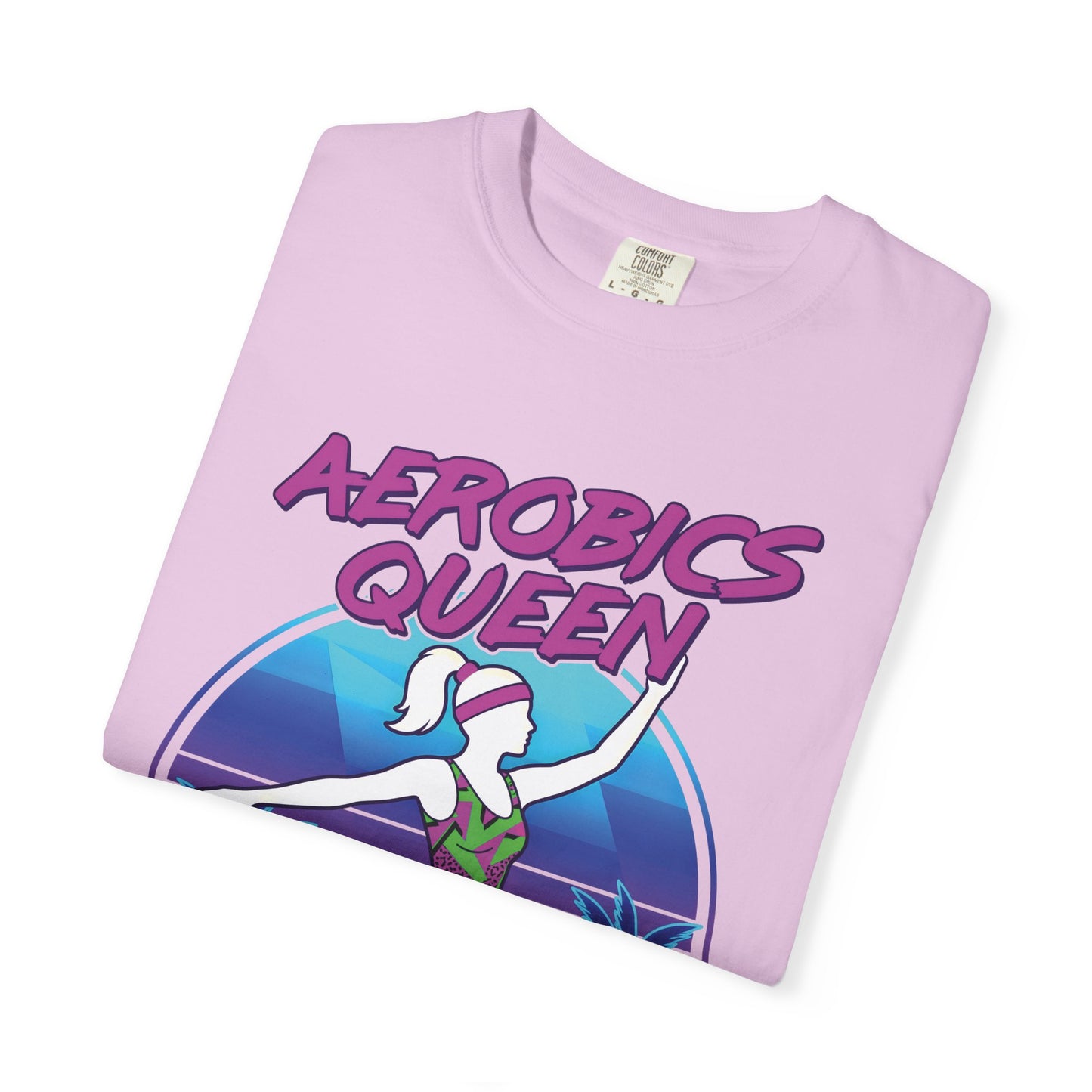 Aerobics Queen Retro 80s Dance Graphic Tee | Vintage Workout Shirt Women