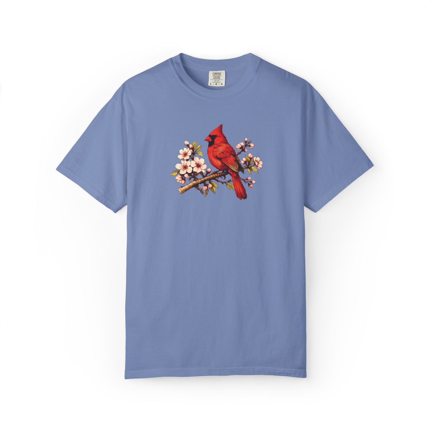 Cardinal Botanical Tee | Vintage Bird Art Shirt | Bird Watcher Gift