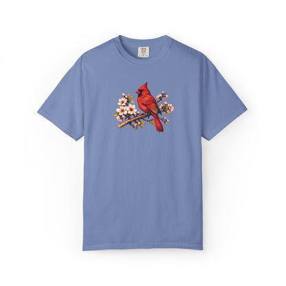 Cardinal Botanical Tee | Vintage Bird Art Shirt | Bird Watcher Gift