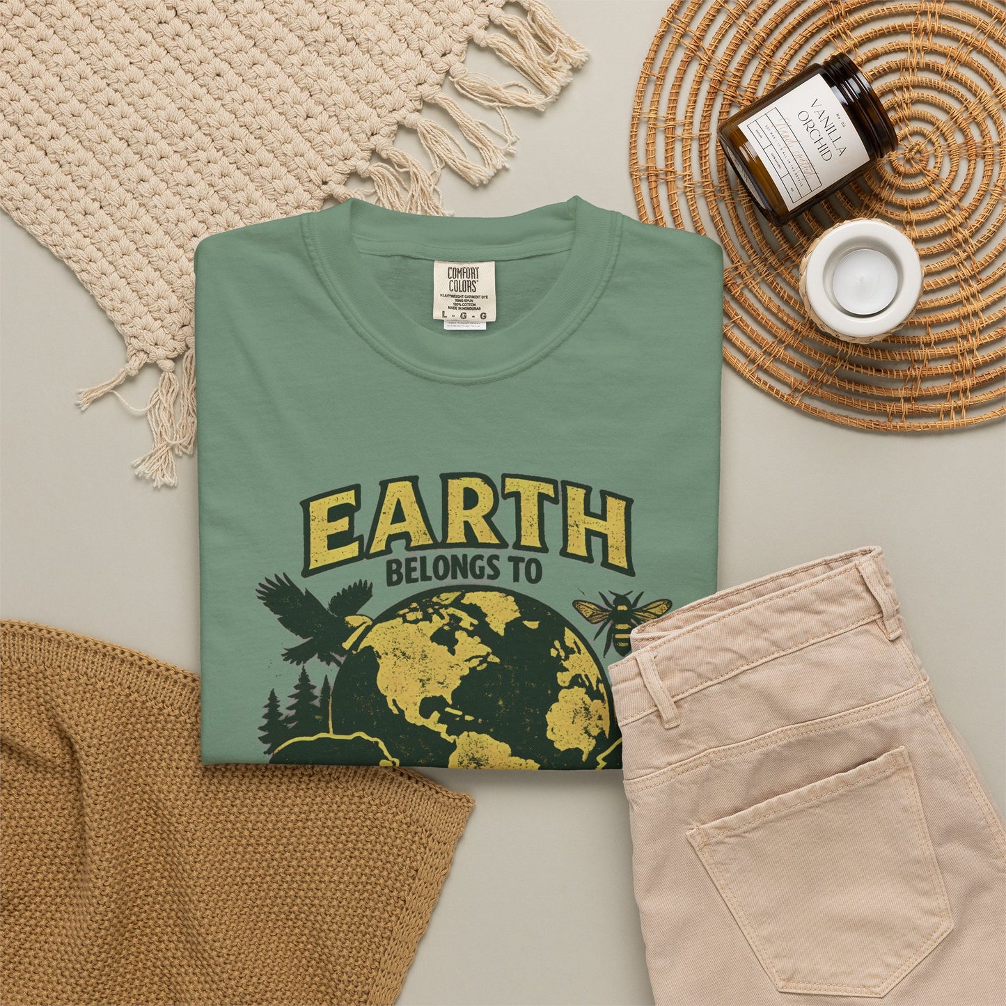Earth Belongs to Everyone Earth Day Tee | Conservation Art Shirt | Wildlife Gift