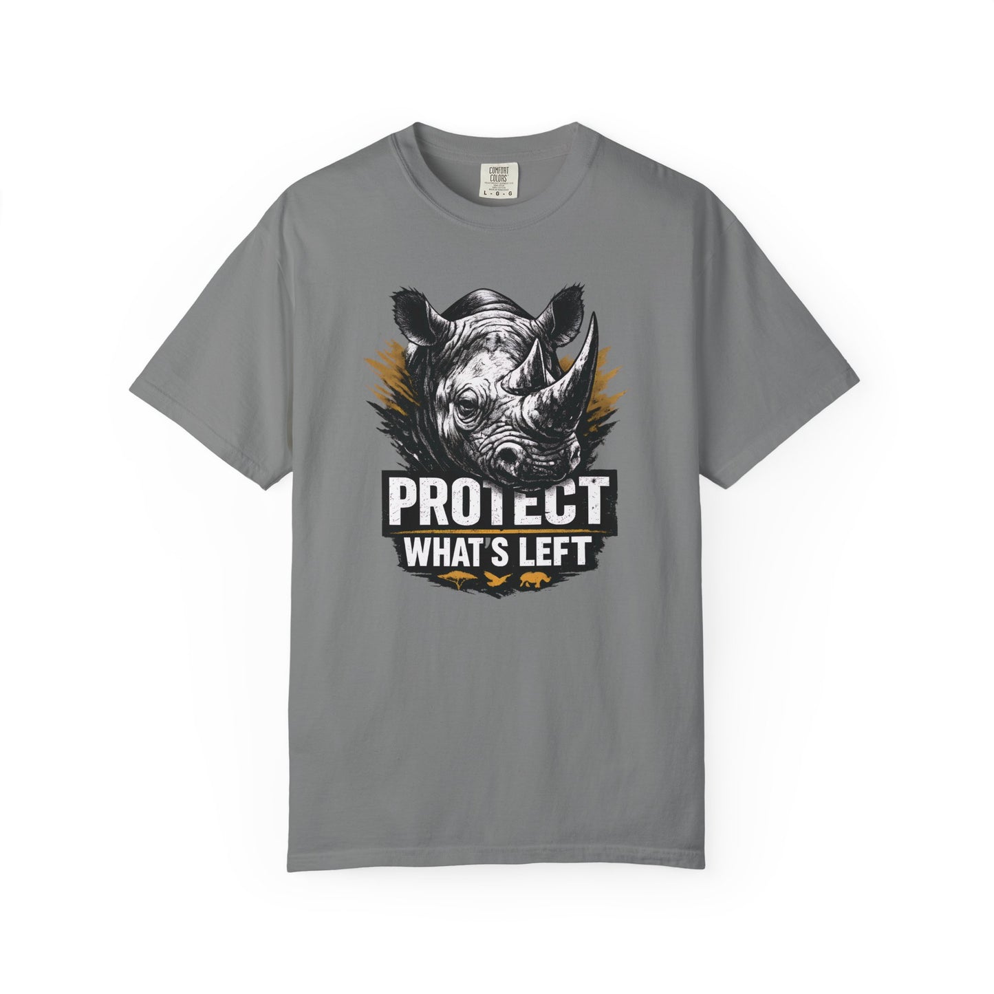Black Rhino Conservation Tee | Protect What's Left | Endangered Species Shirt | Unisex