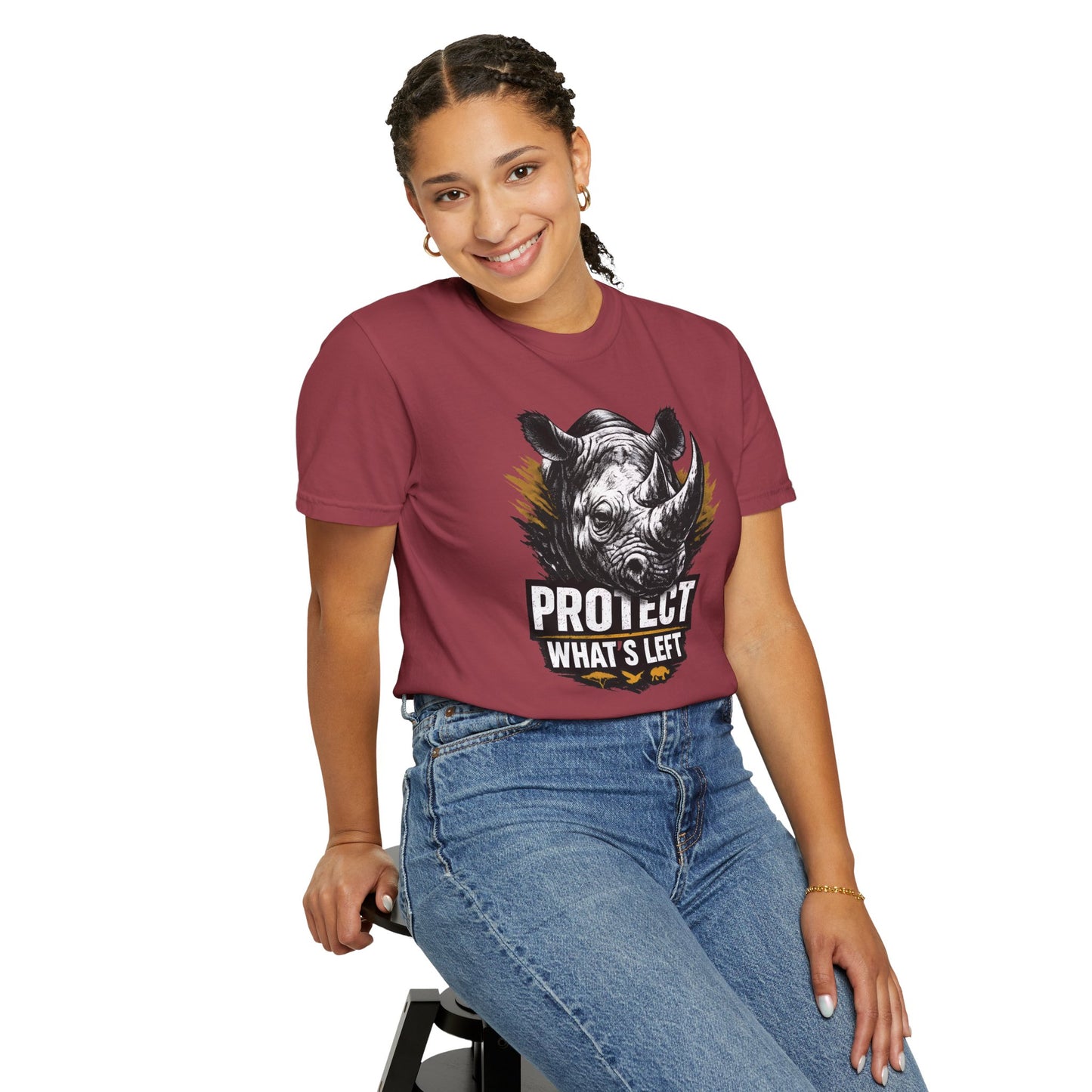 Black Rhino Conservation Tee | Protect What's Left | Endangered Species Shirt | Unisex