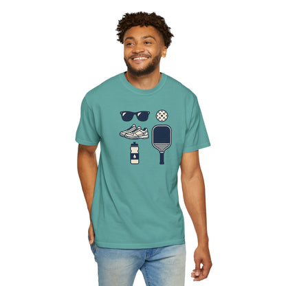 Pickleball Essentials Icon Tee Minimalist Pickler Sport Unisex Graphic Shirt