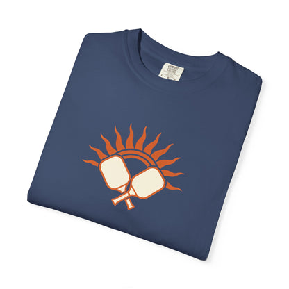 Pickleball Sun Badge Tee Pickler Vintage Minimalist Unisex Shirt