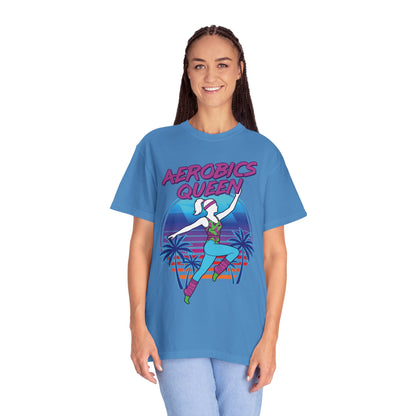 Aerobics Queen Retro 80s Dance Graphic Tee | Vintage Workout Shirt Women