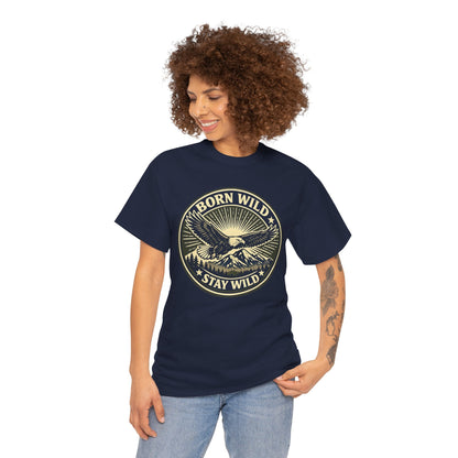 Eagle Ranger Patch Graphic Tee | Mid-Century Outdoor Shirt | Born Wild Stay Wild Unisex