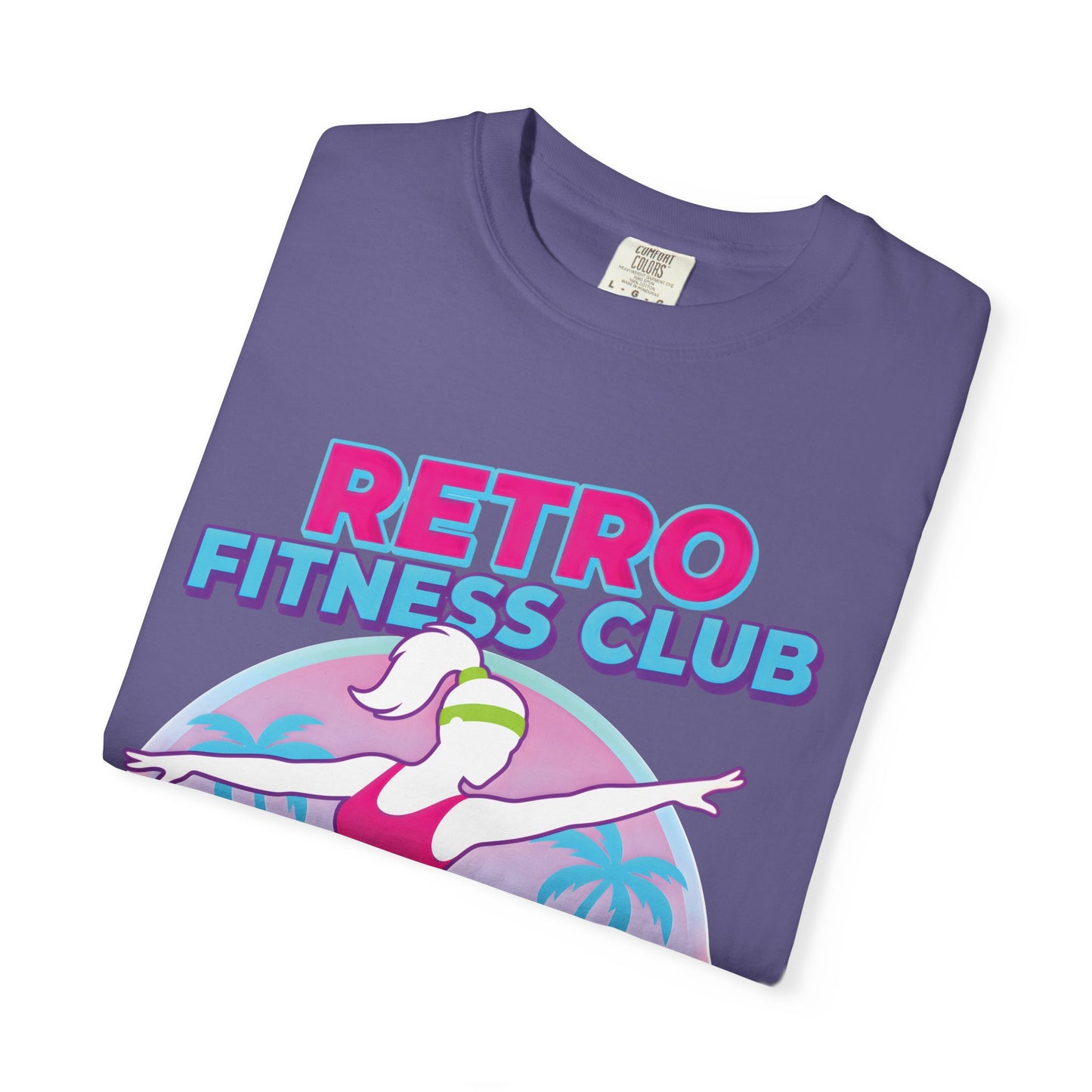 Retro Fitness Club 80s Aerobics Graphic Tee | Vintage Gym Shirt Women
